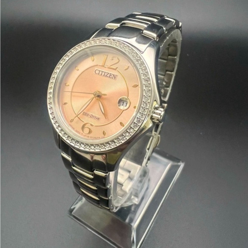 Citizen Silhouette Crystal Pink Dial Women's Watch Eco Drive